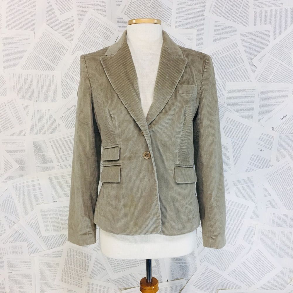 Body by Victoria Corduroy Coat Blazer size 8